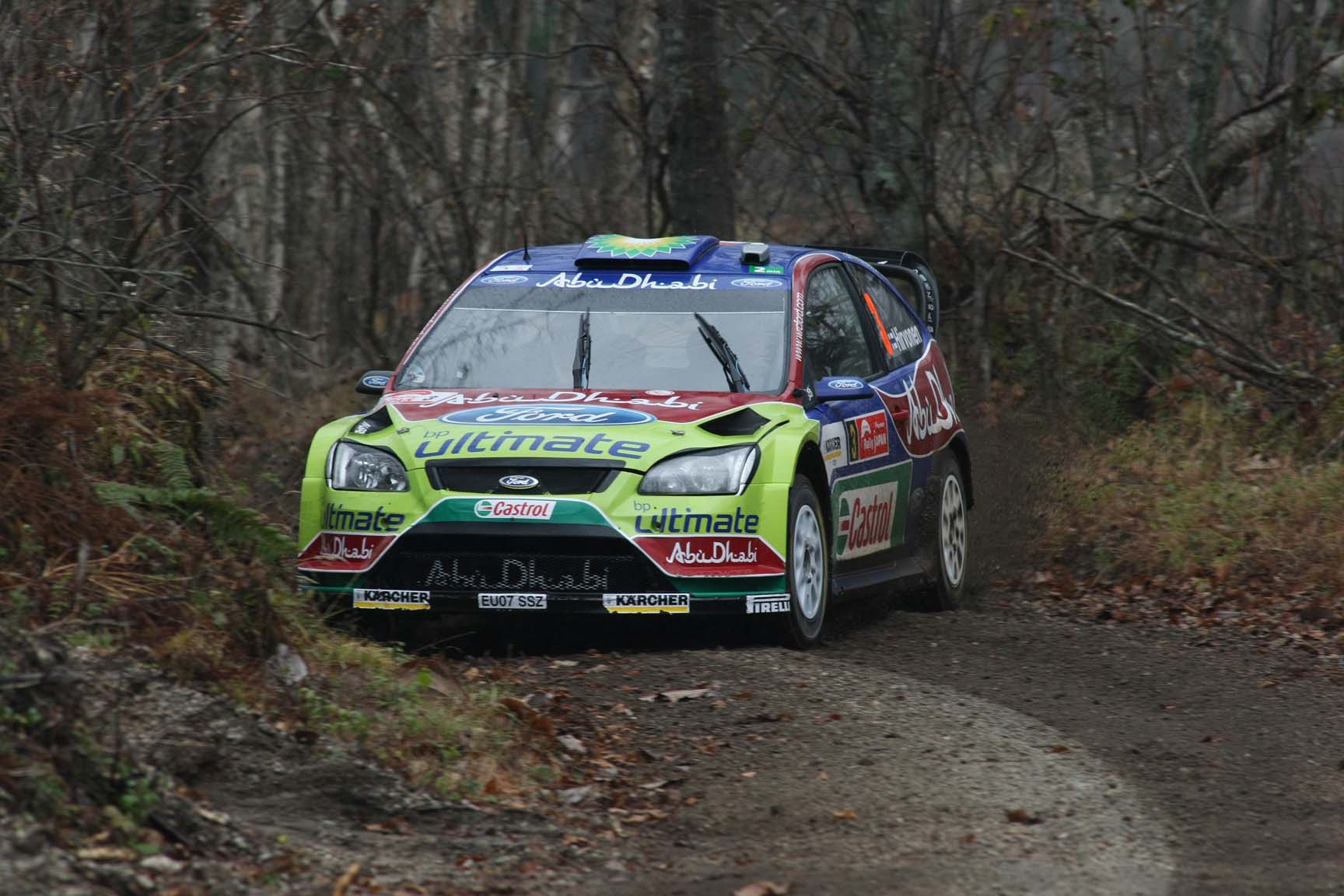 Hirvonen en el Rally Japón 2008